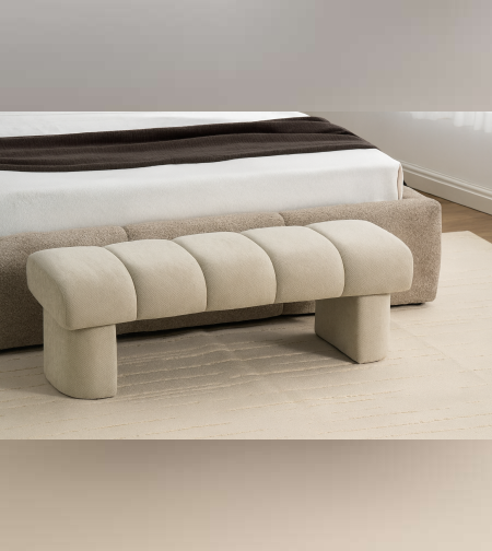 ספסל ריפוד מודרני יוקרתי לחדר שינה