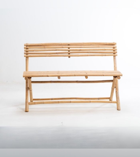 Bamboo ספסל מבמבוק עם משענת