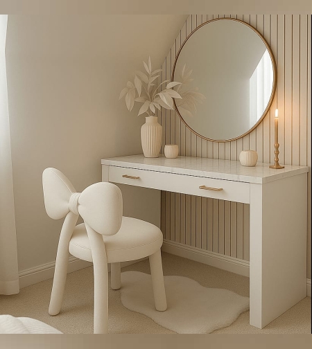 כיסא פפיון מעוצב בגוון לבן