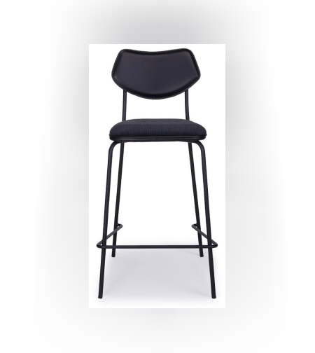 כיסא בר דגם “זודיאק” שחור קורדרוי – L.P.D