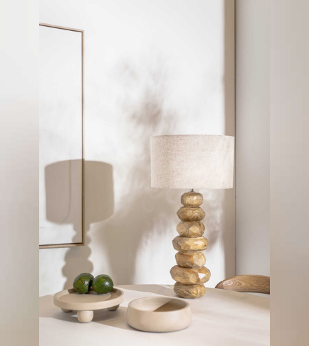 מנורת שולחן לוסט סטונס נטוראל FLOR