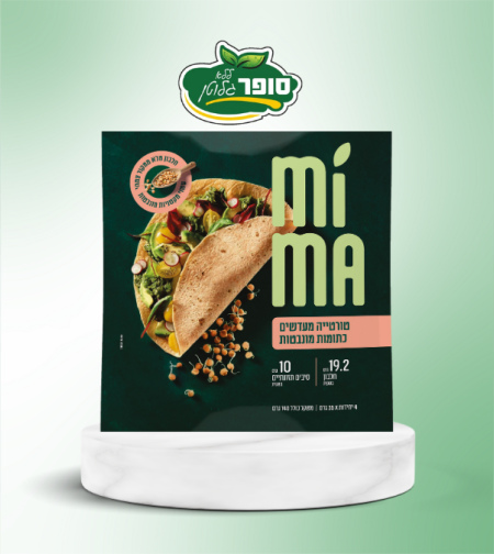 טורטייה מעדשים כתומות ללא גלוטן - מימא