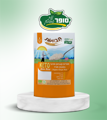 אטריות קונג'אק אורגני בסגנון אורז - תבואות