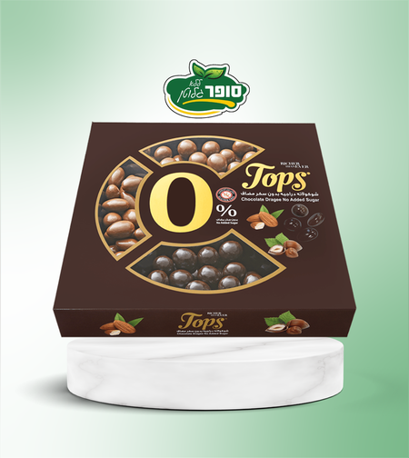 علبة شوكولاتة مخلطة خالية من الغلوتين والسكر - Tops