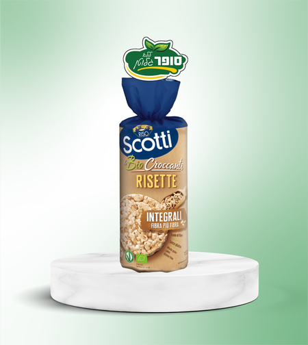 פרכיות אורז מלאות אורגניות, ללא גלוטן - Scotti