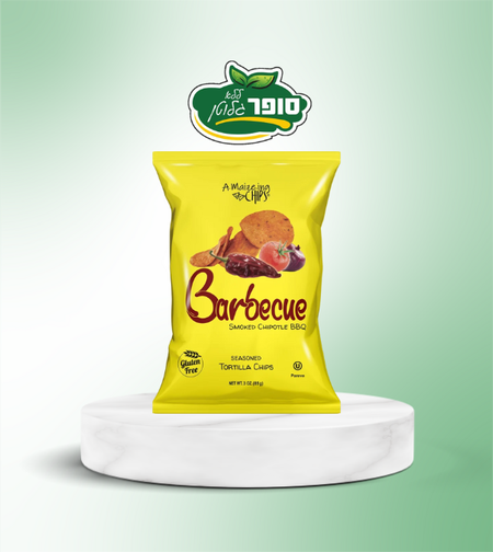 חטיף על בסיס תירס בטעם ברביקיו ללא גלוטן