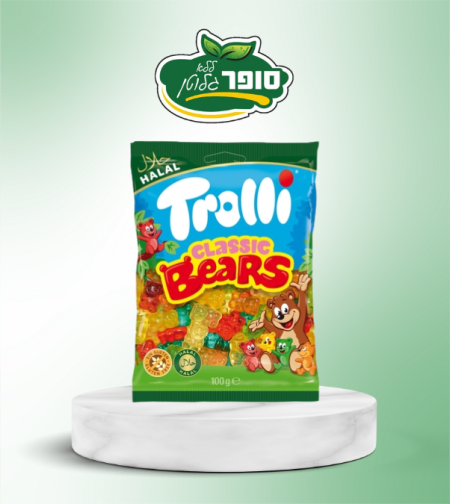 جلد بطعم الفواكة على شكل دببة - ترولي