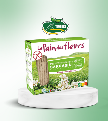 פת פריכה אורגנית עם כוסמת - נטורפוד