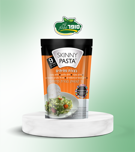 סקיני פסטה קונג'אק בצורת פתיתים ללא גלוטן - Skinny Pasta