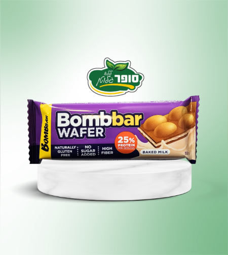 חטיף חלבון בטעם חלב אפוי ללא גלוטן וללא סוכר - 8 גרם חלבון