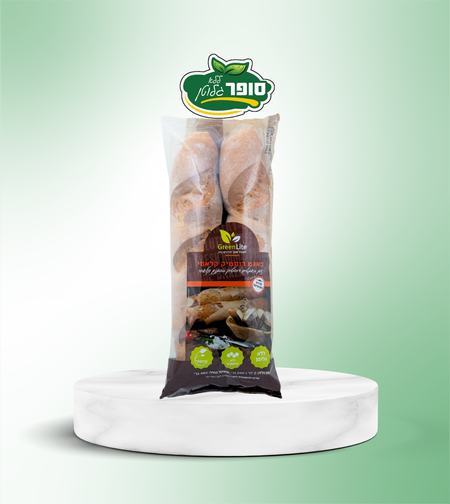 زوج من خبز الباغيت الريفي الكلاسيكي الخالي من الغلوتين - غرين لايت