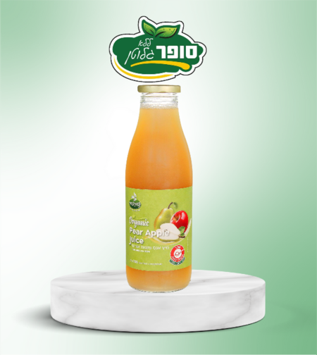 عصير إجاص وتفاح طبيعي
