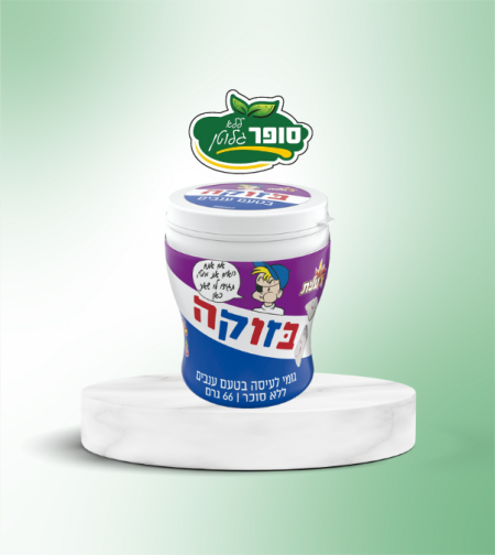 גומי לעיסה בטעם ענבים ללא סוכר - עלית