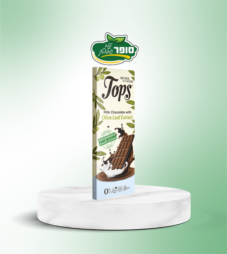 شوكولاتة الحليب مع مضادات الأكسدة، خالية من الغلوتين والسكر - Tops