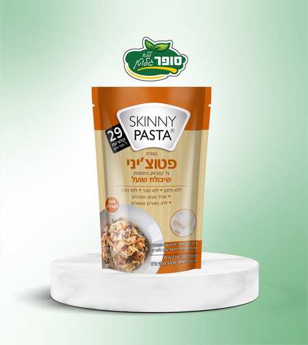 סקיני פסטה קונג'אק בצורת פטוצ'יני בתוספת שיבולת שועל ללא גלוטן - Skinny Pasta