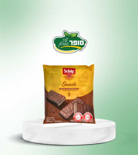 חטיפי וופל מצופים וממולאים שוקולד