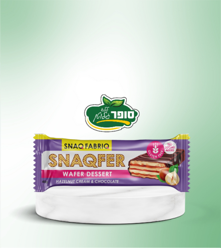 וופל במילוי קרם בטעם שוקולד ללא גלוטן וללא סוכר