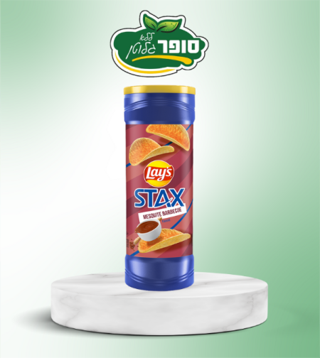 חטיף תפוח אדמה עם תיבול בטעם ברבקיו - stax