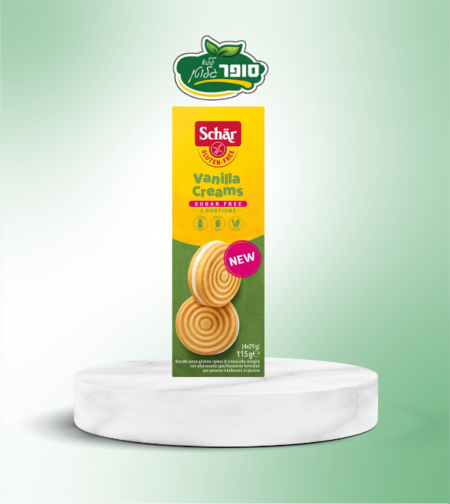 עוגיות במילוי קרם וניל ללא גלוטן וללא סוכר - שר