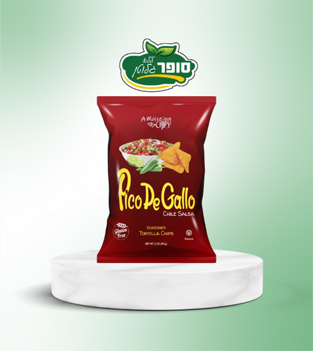 חטיף על בסיס תירס בטעם סלסה מקסיקנית ללא גלוטן