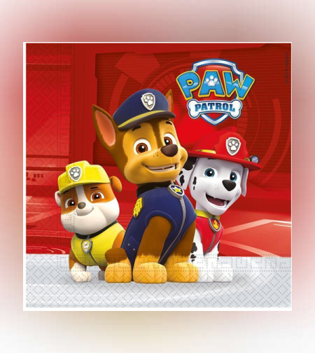 מפיות נייר 33X33 סמ 20 יח- דגם מפרץ ההרפתקאות אדום