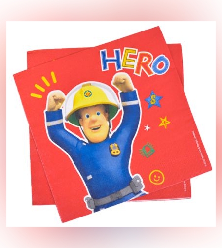 מפיות נייר מרובעות 2 שכ 20 יח - סמי הכבאי HERO