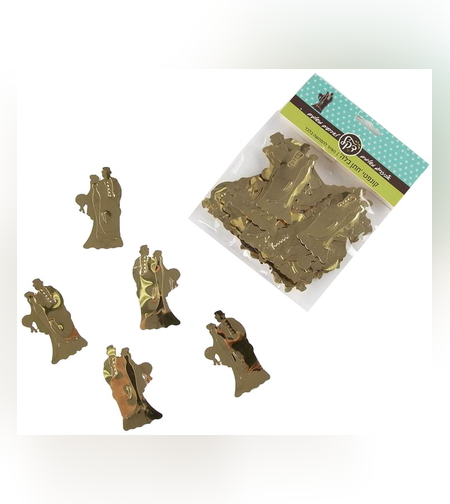 חב' קונפטי חתן/כלה - זהב