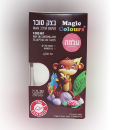 בצק 150 ג' צבע לבן