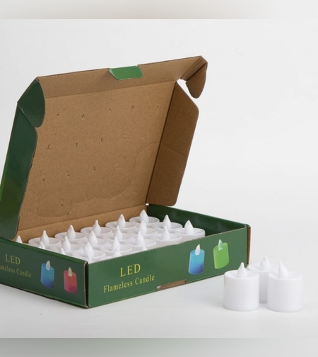 נר לד מיני - אור לבן