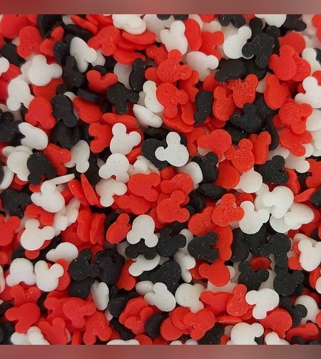 סוכריות לקישוט מיקי מאוס אדום שחור לבן 60 גר'