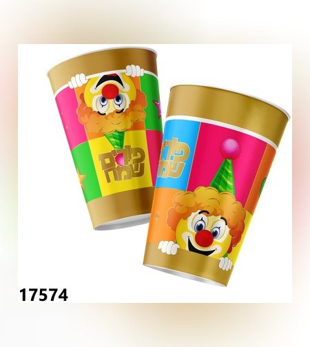 כוסות נייר פורים שמח  10 יח'