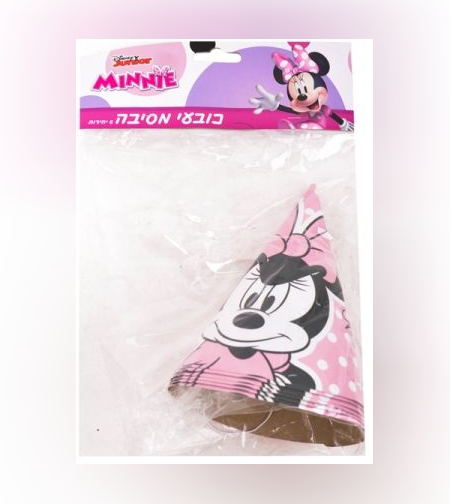 כובע מסיבה -6 יח' מיני מאוס קלאסי