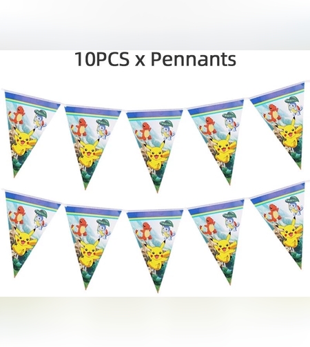 פוקימון - שרשרת דלגונים משולשים 3 מטר