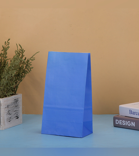 שקית נייר 8*13*24 - כחול רויאל (10 יח')