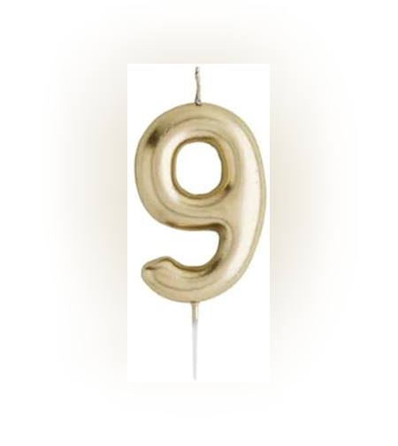 נר מספר זהב מבריק , ספרה 9