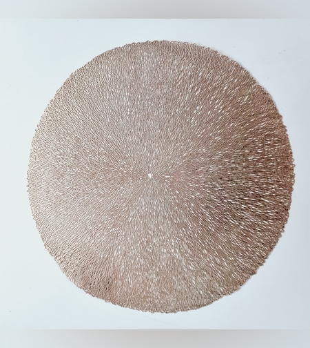 פלייסמנט עגול רוז גולד