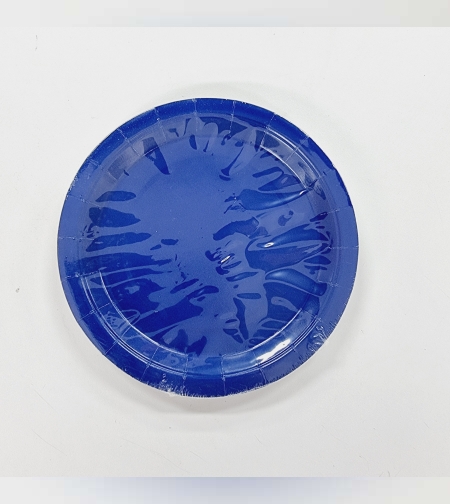 צלחת נייר 7' (10יח') כחול נייבי