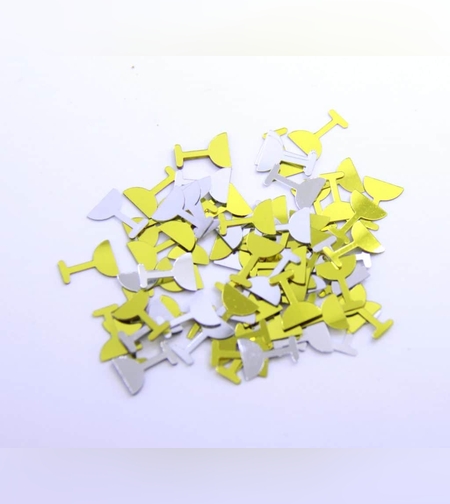 קונפטי 20 גרם, שמפניה זהב כסף