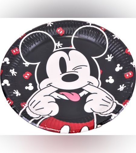 צלחות נייר 23 סמ 8 יח' - מיקי מאוס קלאסי