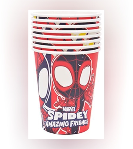 כוסות נייר 8יח-ספיידי