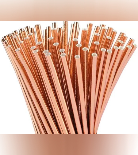 קשיות נייר מבריק ורוד מטאלי 25 יח'