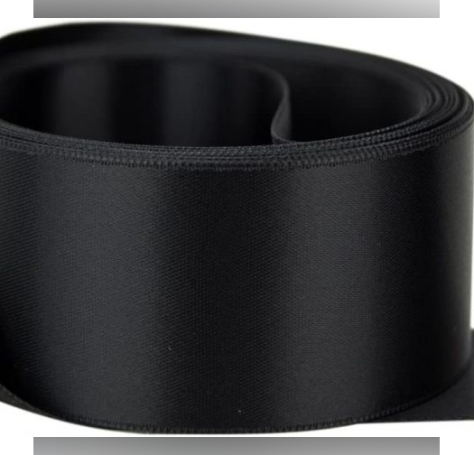 סרט סאטן שחור 3.8 ס