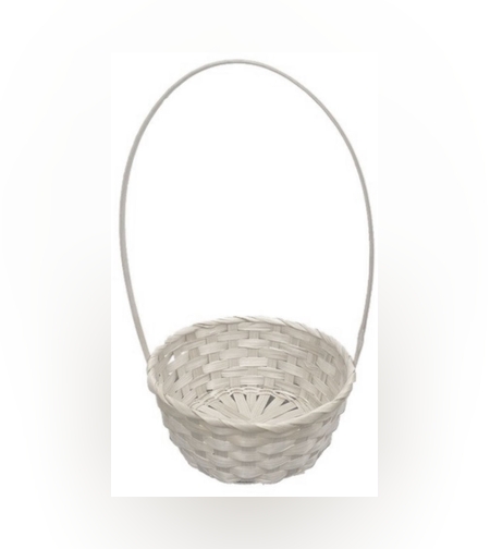 ג-סלסלת קש צבע לבן