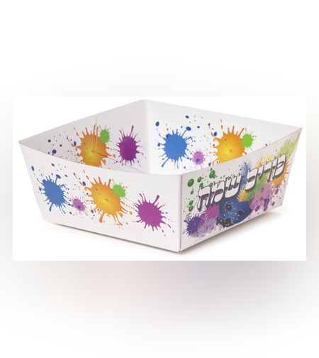 מגש קרטון מודבק 22/22/10.5 ס