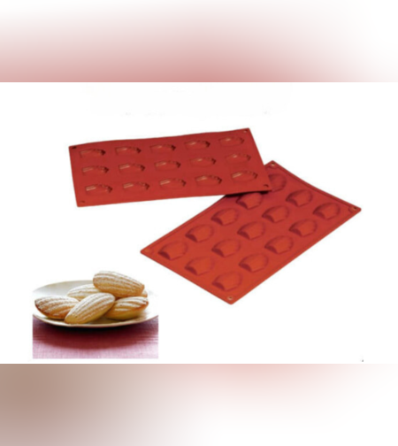 תבנית סיליקון שקעים 15יח צדפה קטנה 