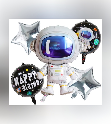 סט בלוני מיילר חלל 5 יח'