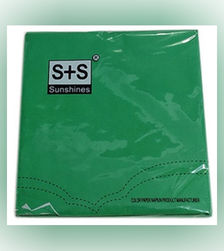 מפיות נייר צבע אחיד - ירוק כהה (20יח')