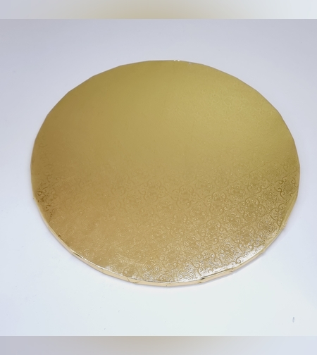 תחתית לעוגה עגולה זהב 1 ס'מ קוטר 29 ס'מ, 116C