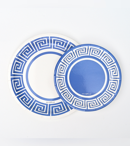 צלחות סט יוון 8 יח' קטן