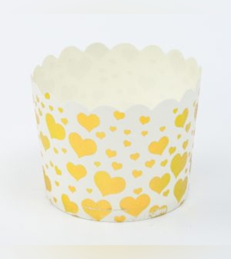 מאפינס 50 יח' לבבות זהב